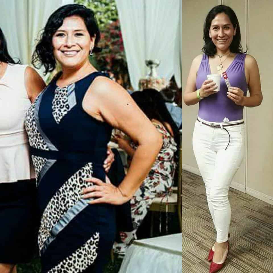 Antes y después de la alimentación saludable
